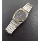 (3XWYFV) Omega Constellation stainless steel and yellow gold push button lady's bracelet watch, ref.