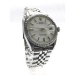 (PXTCR6) Rolex Oyster Perpetual Datejust stainless steel gentleman's bracelet watch, ref. 1603,