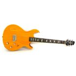 Line 6 Variax electric guitar, made in Japan, amber finish, electrics tested with 12v battery appear