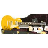 2007 Gibson Custom Shop R7 re-issue Les Paul gold top electric guitar, made in USA,  ser. no. 77193,