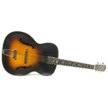 Vega model C archtop acoustic guitar, made in USA, circa 1938, ser. no. 38173, sunburst finish