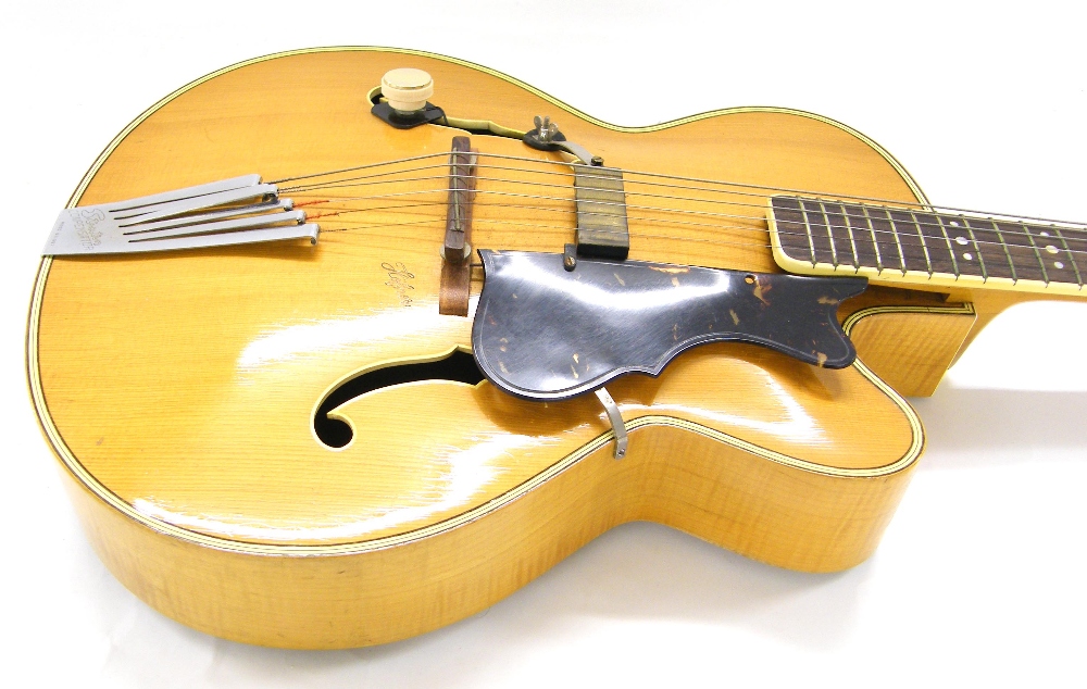 Hofner President archtop acoustic guitar, possibly a prototype model, circa 1953, ser. no. 1508 ( - Image 3 of 5