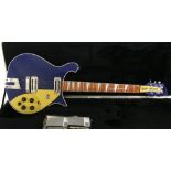 2008 Rickenbacker 660 electric guitar, made in USA, ser. no. 0829491, midnight blue finish with