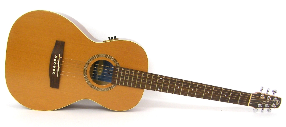 Seagull 29259 Coastline Grand QI small bodied electro-acoustic guitar, electrics appear to be in