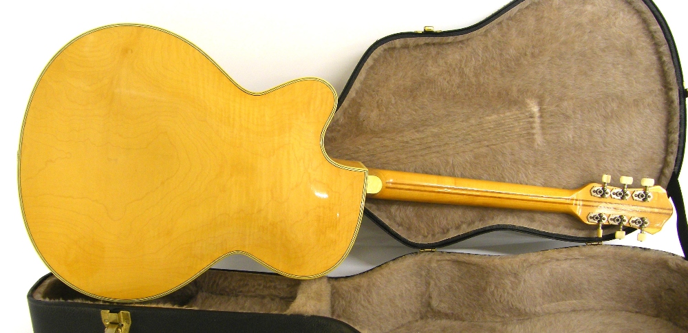 1958 Hofner President archtop guitar with later electrics, blonde finish, control panel fitted to - Image 2 of 2