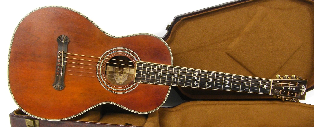 2008 Washburn R314KK small bodied acoustic guitar, limited no. 38/250, made in Indonesia, antique