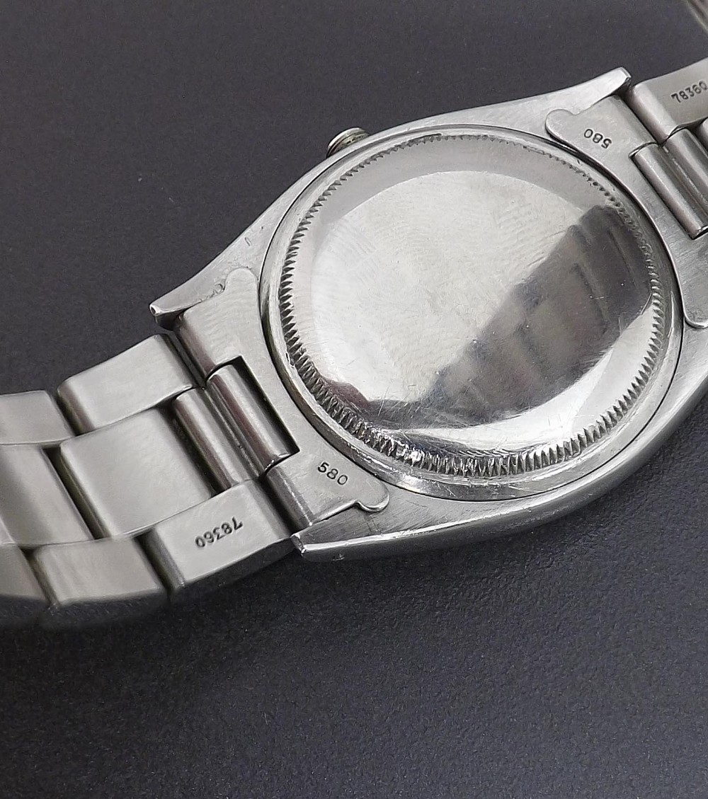 Rolex Oyster Perpetual Datejust stainless steel gentleman's bracelet watch, ref. 6605, ser. no. - Image 5 of 7