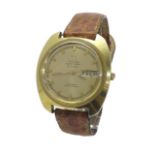 (VKH3LF) Omega Electronic f300Hz Chronometer gold plated gentleman's wristwatch, circa 1973,