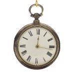 English silver fusee lever pair cased pocket watch, London 1856, the movement signed Beha & Co. St