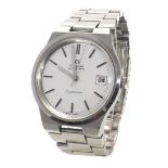 Omega Seamaster automatic stainless steel gentleman's bracelet watch, circular silvered dial with