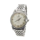 Omega Seamaster automatic stainless steel gentleman's bracelet watch, circa 1958/9, the silvered