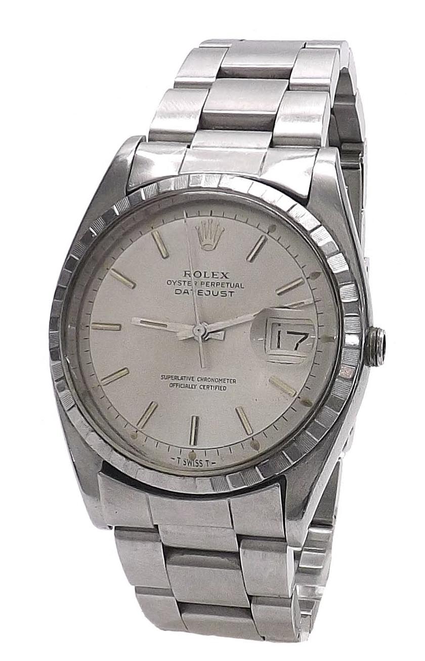 Rolex Oyster Perpetual Datejust stainless steel gentleman's bracelet watch, ref. 6605, ser. no.