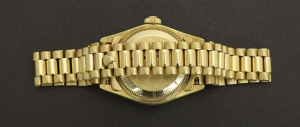 Rolex Oyster Perpetual Datejust 18ct diamond set lady's bracelet watch, ref. 69178, no. R411xxx, - Image 4 of 5