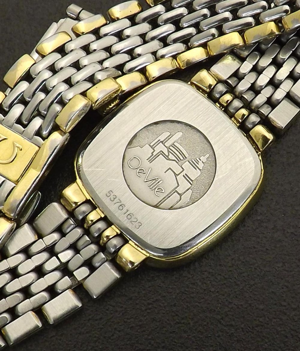 (UAHWB) Omega De Ville two-tone lady's quartz bracelet watch, no. 53761623, 21mm - Image 2 of 2