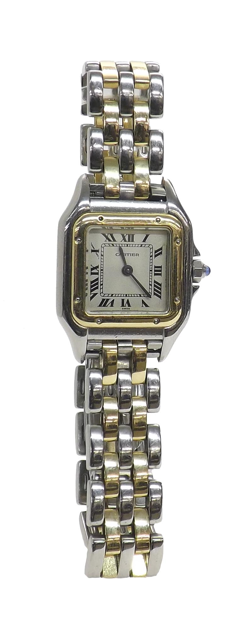 (PYQ5WV) Cartier Panthere gold and stainless steel lady's bracelet watch, ref. 1120, no. C116814,