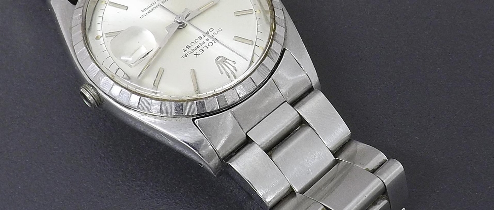 Rolex Oyster Perpetual Datejust stainless steel gentleman's bracelet watch, ref. 6605, ser. no. - Image 7 of 7