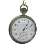 Rolex WWII Military issue nickel cased lever pocket watch, cal. 548 15 jewel movement, signed