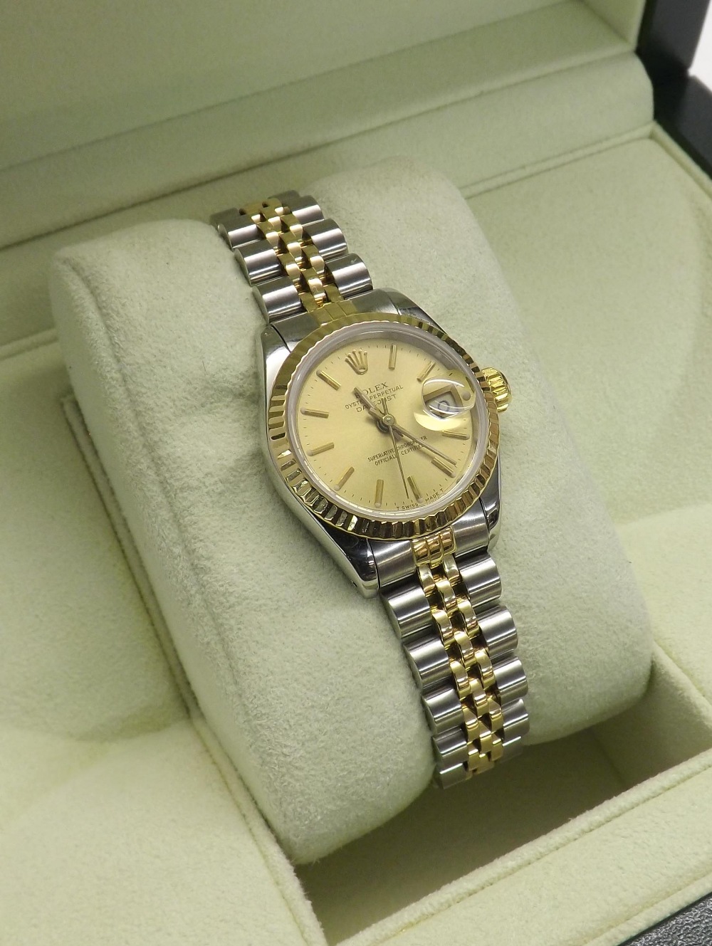 Rolex Oyster Perpetual Datejust stainless steel and gold lady's bracelet watch, ref. 69173, ser. no. - Image 2 of 4