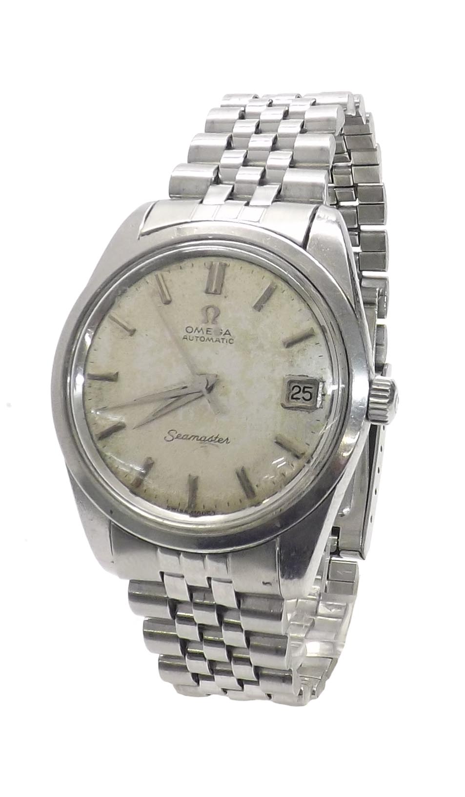 (W3Q7DJ) Omega Seamaster automatic stainless steel gentleman's bracelet watch, circa 1964, the