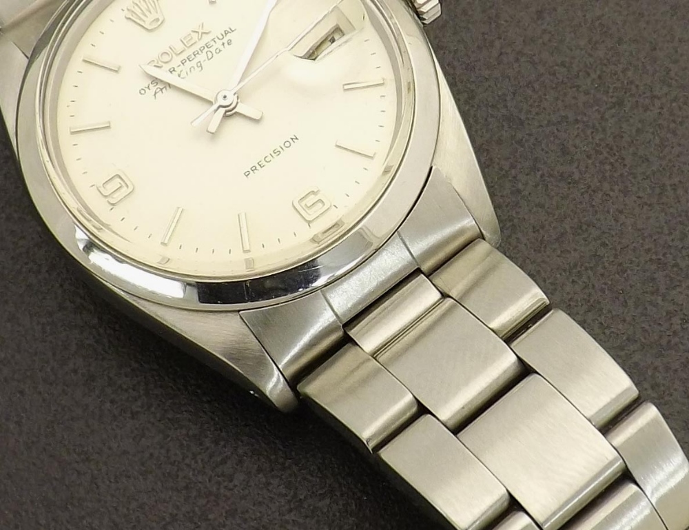 Rolex Oyster Perpetual Air-King Date Precision stainless steel gentleman's bracelet watch, ref. - Image 4 of 6