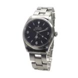 Rolex Oyster Perpetual Explorer Precision stainless steel gentleman's bracelet watch, ref. 5500,
