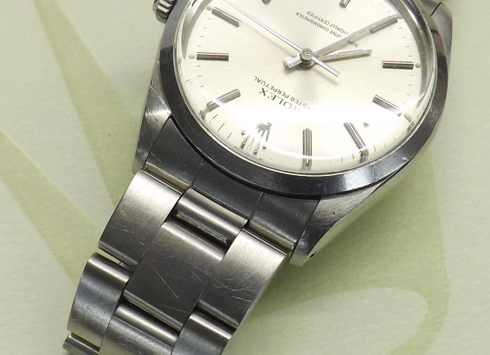 Rolex Oyster Perpetual Chronometer stainless steel gentleman's bracelet watch, ref. 1002, ser no. - Image 7 of 8