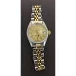 Rolex Oyster Perpetual Datejust stainless steel and gold lady's bracelet watch, ref. 6917, no.