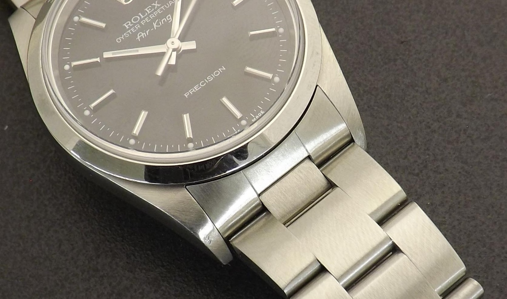 Rolex Oyster Perpetual Air-King stainless steel gentleman's bracelet watch, ref. 14000M, no. - Image 6 of 6