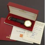 Omega De Ville gold plated and stainless steel gentleman's wristwatch, circa 1970, ref. 111077,