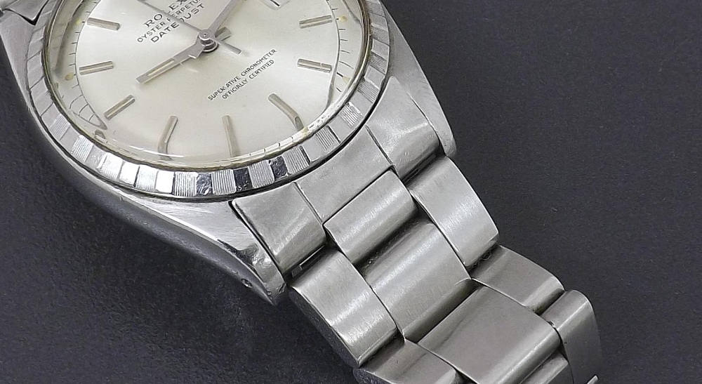 Rolex Oyster Perpetual Datejust stainless steel gentleman's bracelet watch, ref. 6605, ser. no. - Image 6 of 7