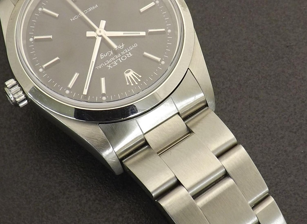 Rolex Oyster Perpetual Air-King stainless steel gentleman's bracelet watch, ref. 14000M, no. - Image 5 of 6