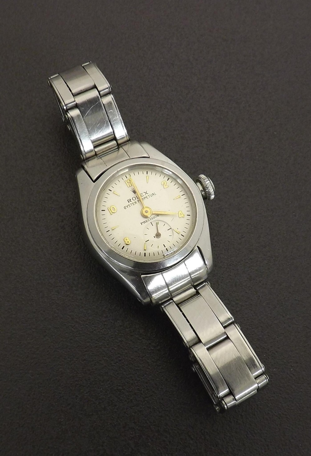 (539868-1-A) Rolex Oyster Perpetual Precision stainless steel lady's bracelet watch, ref. 4486,