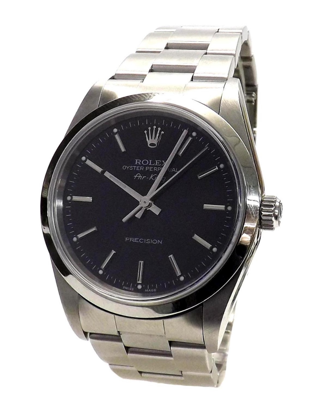 Rolex Oyster Perpetual Air-King stainless steel gentleman's bracelet watch, ref. 14000M, no.