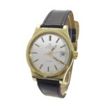 Omega Geneve automatic gold plated gentleman's wristwatch, circa 1973, ref. 166.0168, circular