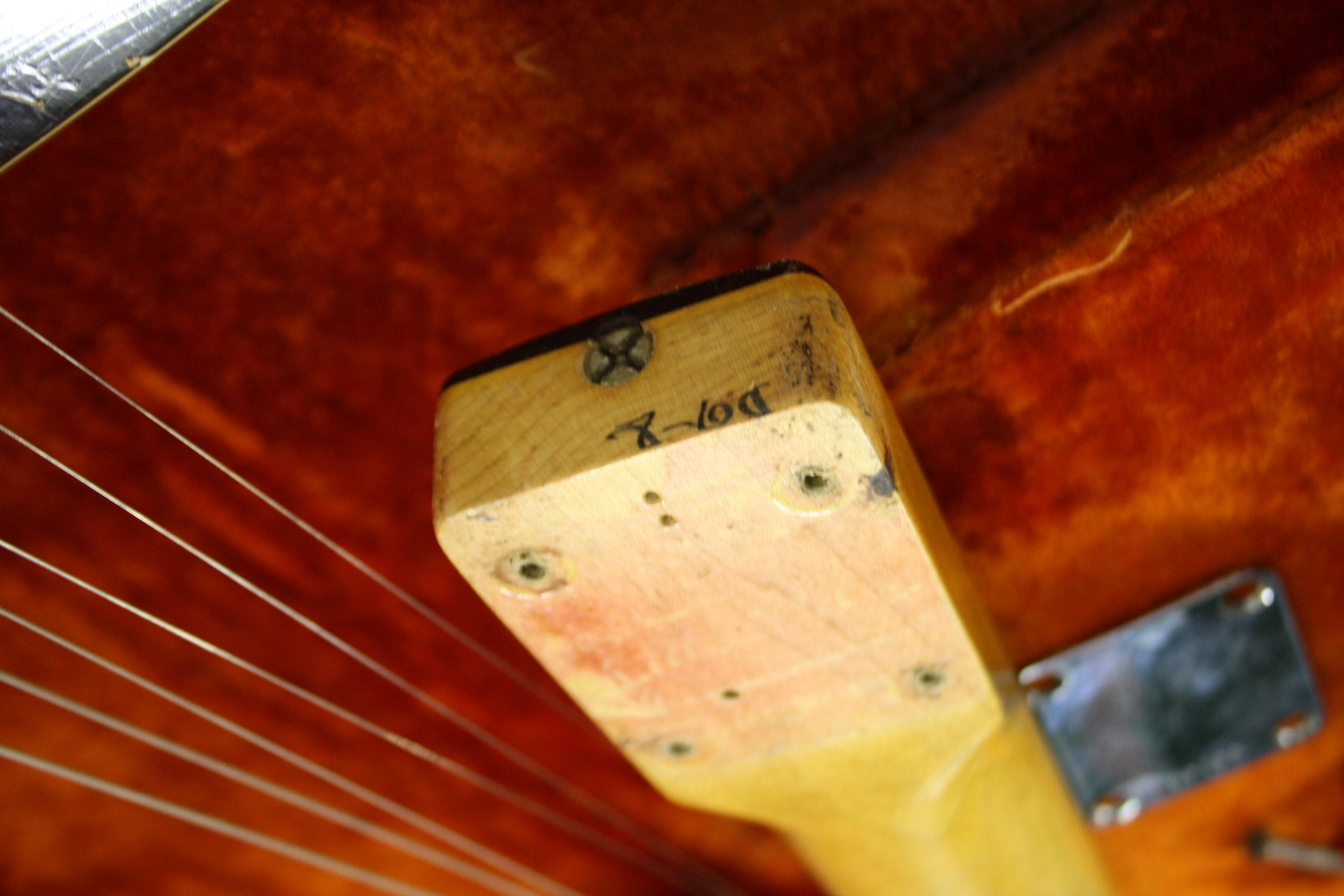 1960 Fender Custom Esquire electric guitar, made in USA, ser. no. 54146, sunburst finish with - Image 7 of 8