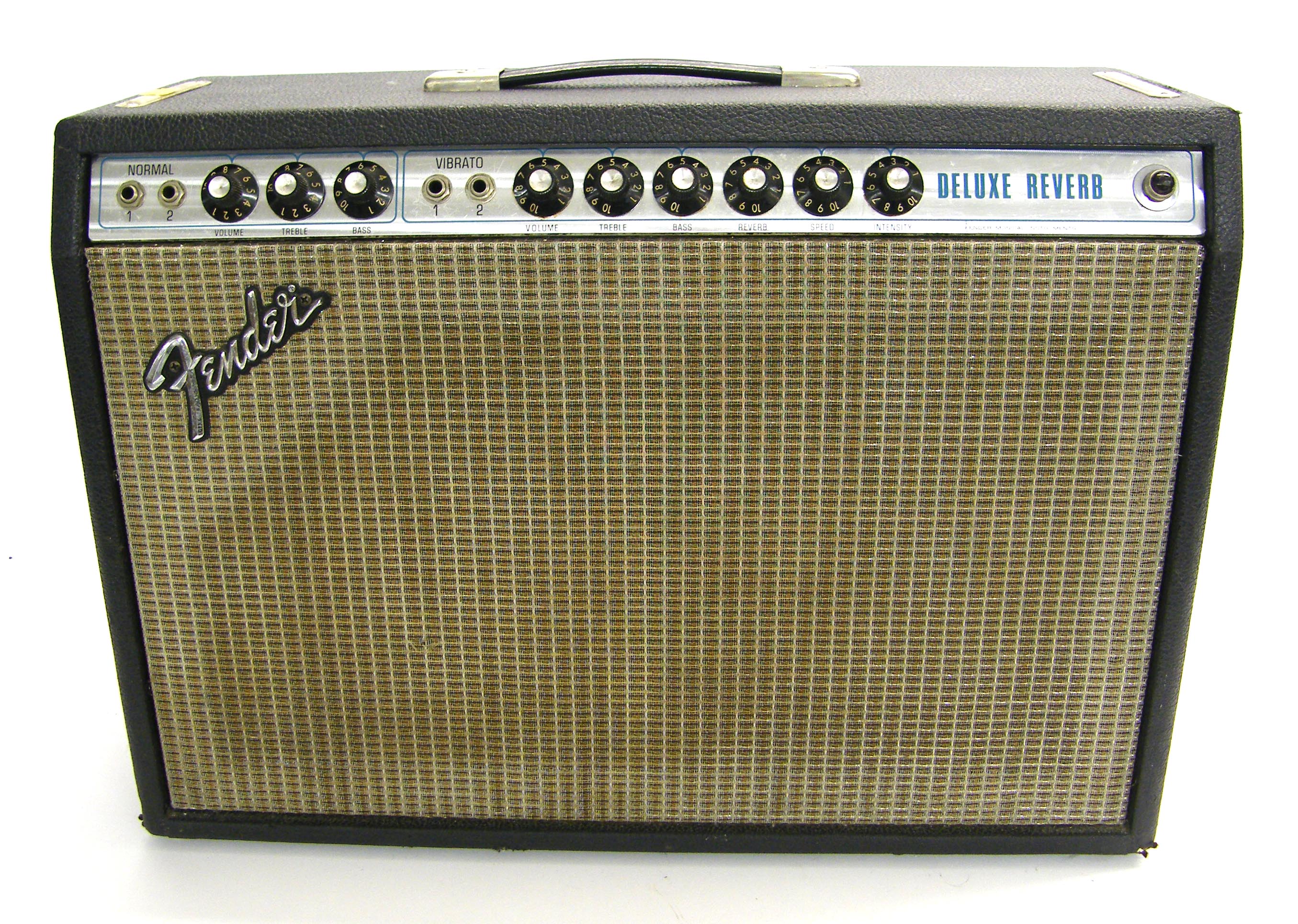 1977 Fender Deluxe Reverb guitar amplifier, ser. no. A742520, appears to be functioning