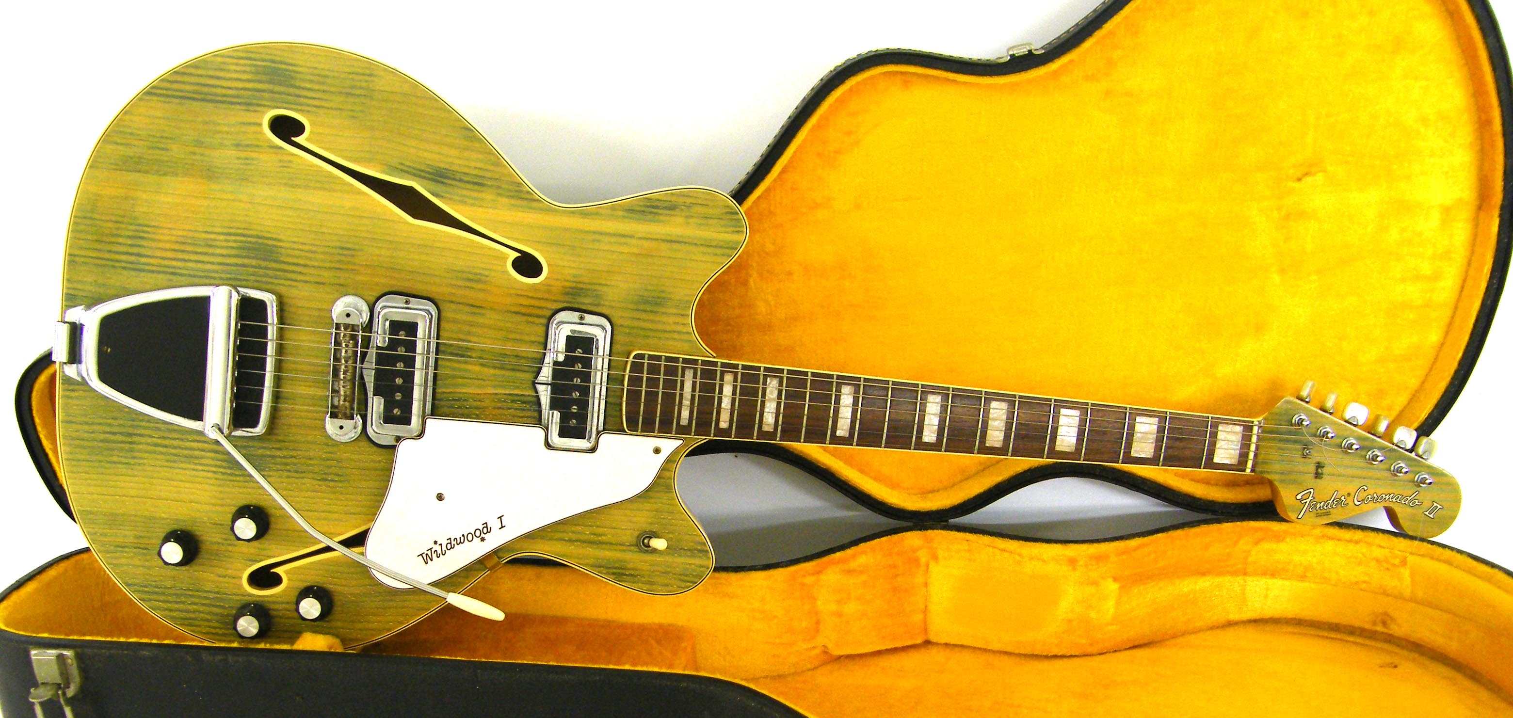 1967 Fender Coronado II Wildwood I hollow body electric guitar, made in USA, ser. no. 203957,