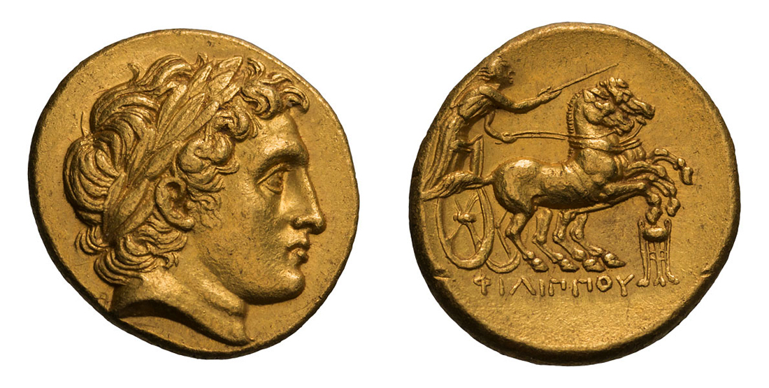 Alexander Portrait Macedonian Kingdom. Philip II.   357-336 BC. Stater, 8.60g (7h). Colophon, c.