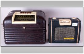 Vintage Bakelite Bush Radio Toy with a sky leader Radio.