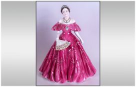 Royal Worcester Numbered and Ltd Edition Figurine Num.682-7500 ' Queen Elizabeth ' The Queen Mother,