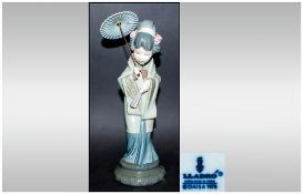 Lladro Figure ' Oriental Spring ' Model No.4988. Issued 1978-1996. Height 11.5 Inches. Excellent