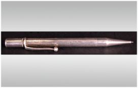 Silver Hallmarked Propelling Pencil, Engraved John