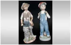 Lladro Figures ( 2 ) In Total. 1/ Boy From Madrid, Model Num.4898. Issued 1974, Height 8.5 Inches.
