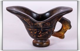 Oriental Horn Style Libation Cup