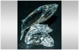 Small Collection of Swarovski  including Annual Edition Collectors Society Crystal Figure ; Whales '