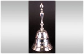 Silver Table Bell, Hallmarked For London t 1974, Height 120mm, Weight 146 Grams