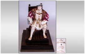 Wedgwood Ltd and Numbered Edition Figure, Num.787-4500. ' Henry V111. C.W.412. Issued 1980, with