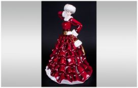 Royal Doulton Figure ' Pretty Ladies ' Christmas Day. HN.5254. Sculptured J. Bromley. 8.75 Inches