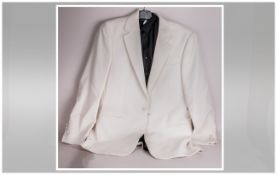 Gentleman's White 'Brook Taverner' Dinner Jacket 40-42 inch chest.  Together with David Latimer