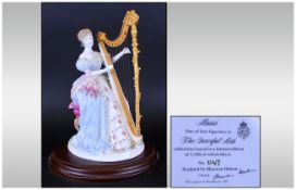 Royal Worcester Limited Edition Figure number 1147. The Graceful Arts 'Music' RW 4680, Compton &